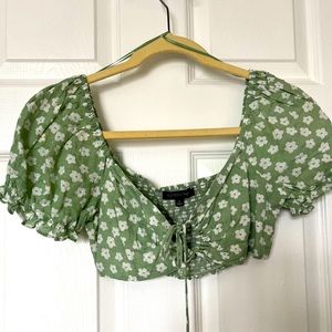 Cotton Candy LA Floral Tie Top